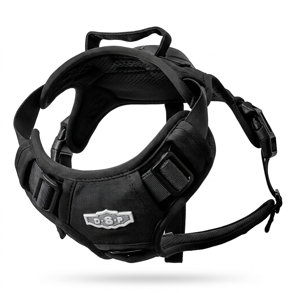 Slip-n-Clip® Professional Tactical Dog Harness with Integrated Retractable Leash