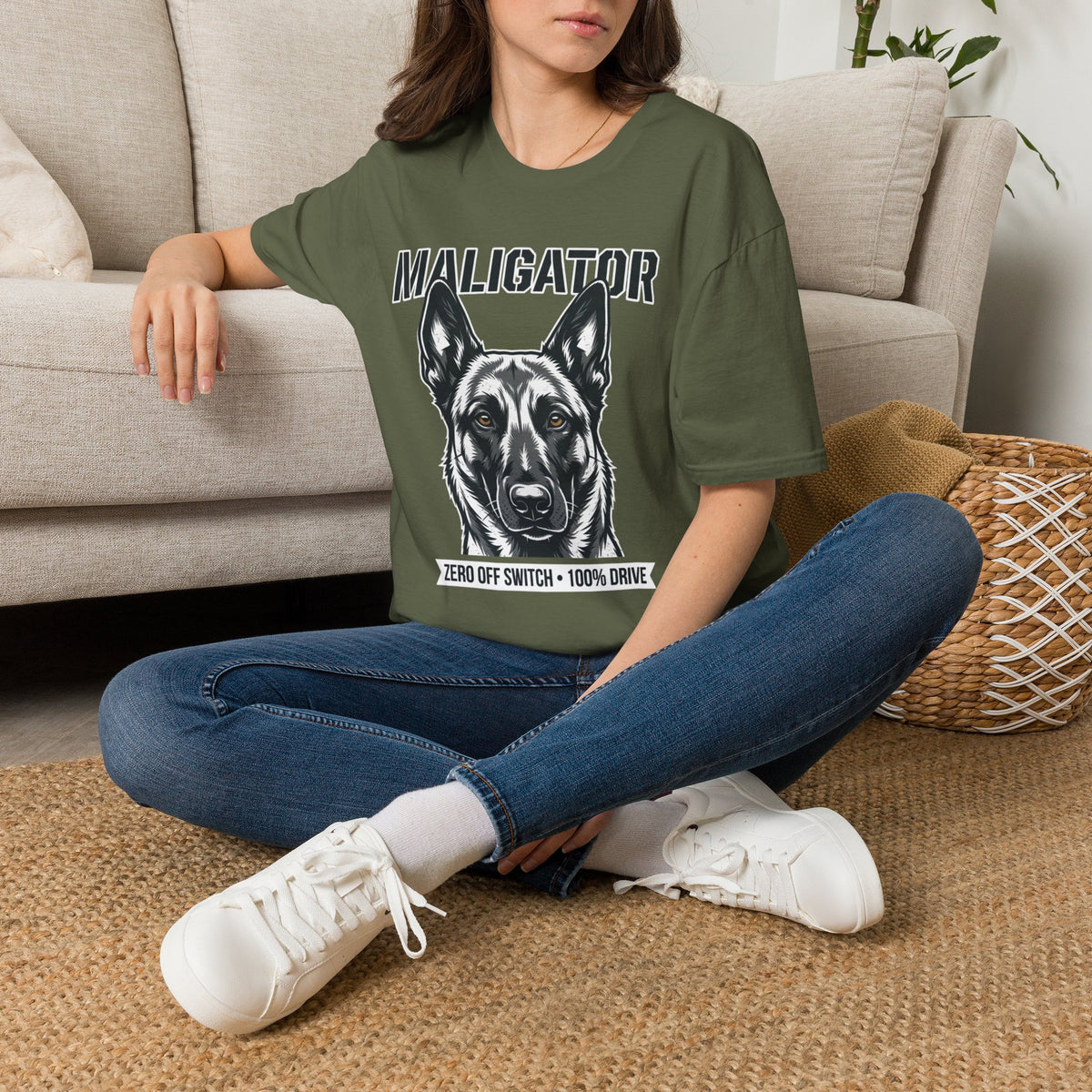 Maligator Belgian Malinois T-Shirt — Funny Guard Dog Design