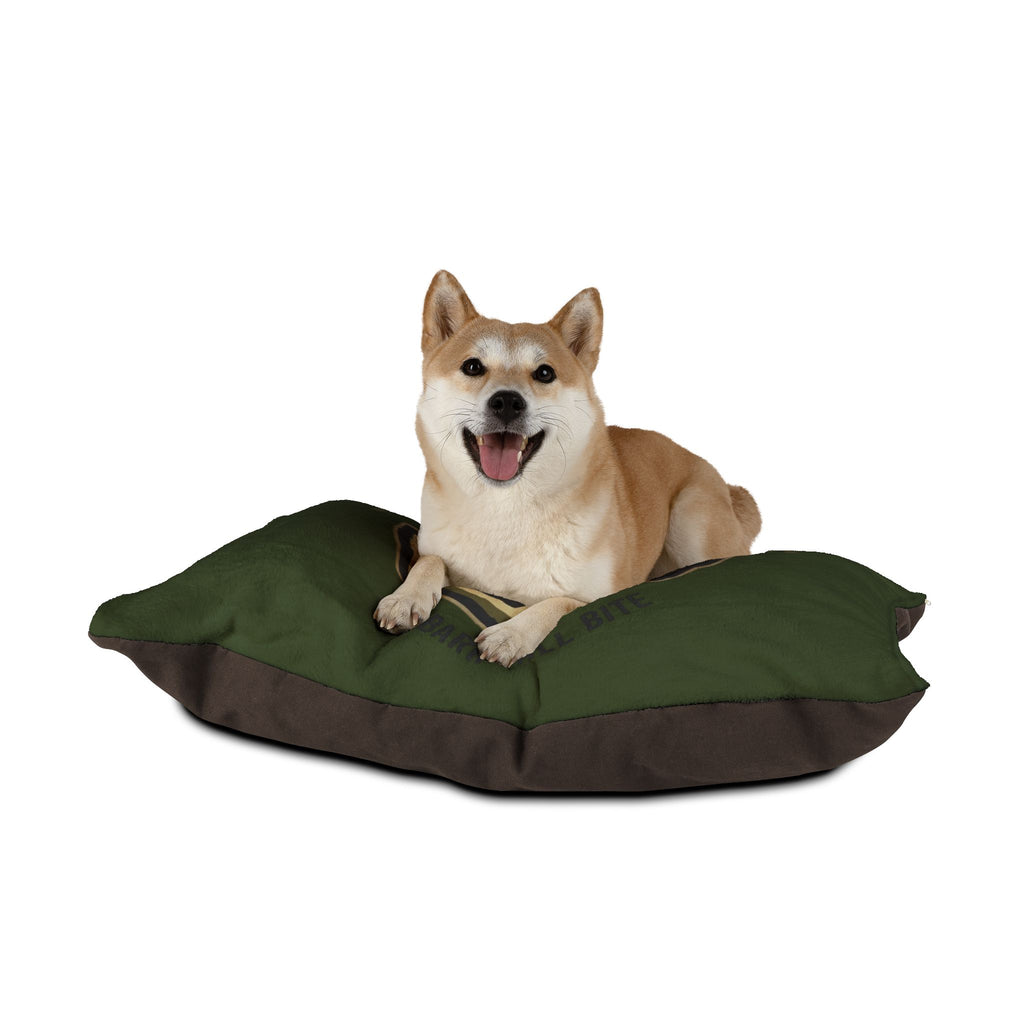 Maligator K9 Pet Bed — Military Green Dog Bed with German Shepherd Shield Design