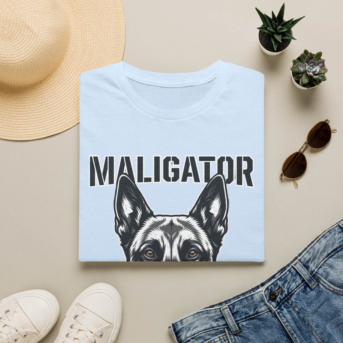 Maligator Belgian Malinois T-Shirt — Funny Guard Dog Design