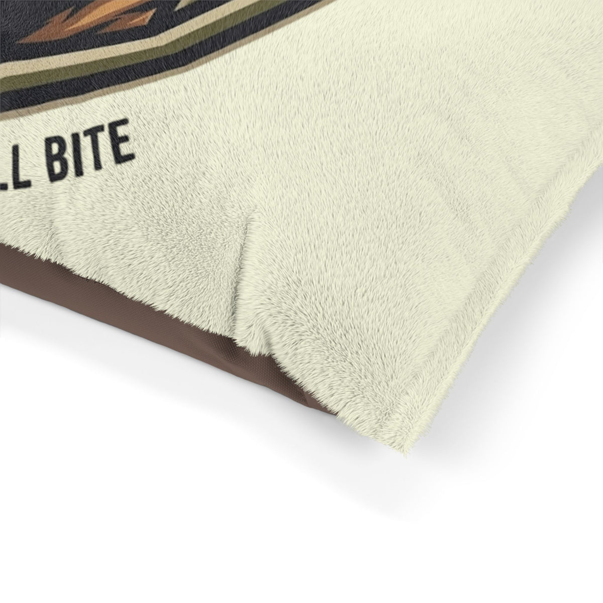 Maligator Dog Bed – "All Bark · All Bite" Plush Pet Pillow for German Shepherds & Large Breeds