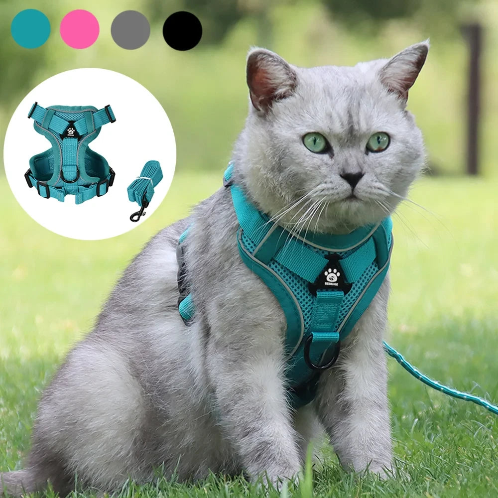Reflective Breathable Cat Harness