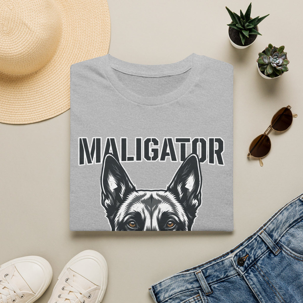 Maligator Belgian Malinois T-Shirt — Funny Guard Dog Design