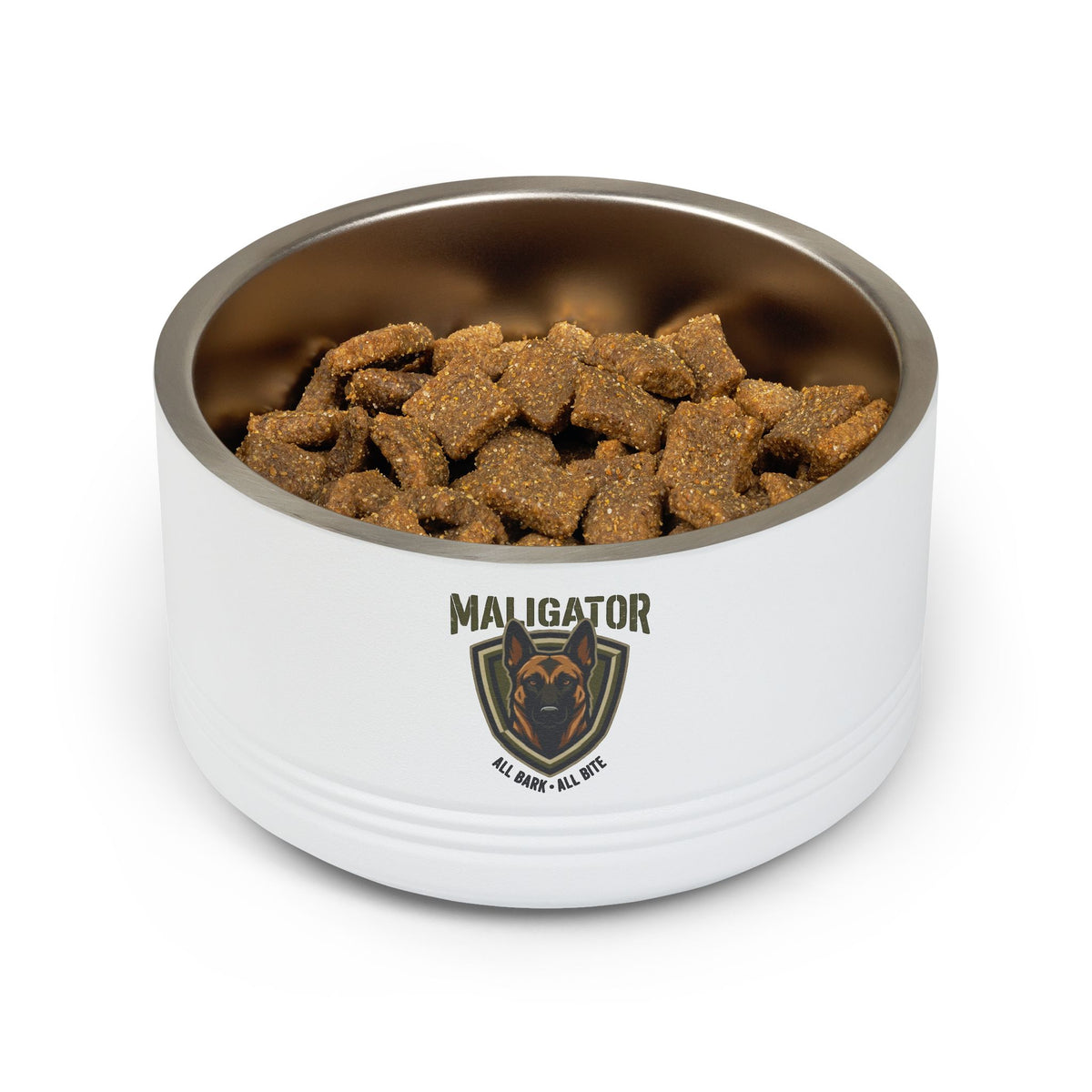 Maligator Pet Bowl — 18oz Stainless Steel Dog Bowl with Tactical Logo
