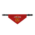 Pet Bandana — Halloween Jack-O'-Lantern Clip-On Collar Accent