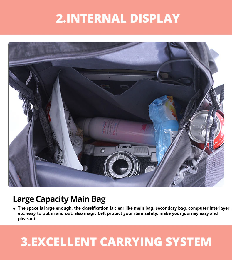 Men Women Travel Backpack Rucksack Camping Laptop Hiking School