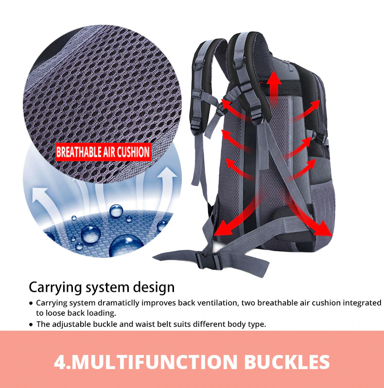 Men Women Travel Backpack Rucksack Camping Laptop Hiking School