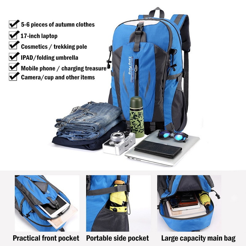 Men Women Travel Backpack Rucksack Camping Laptop Hiking School