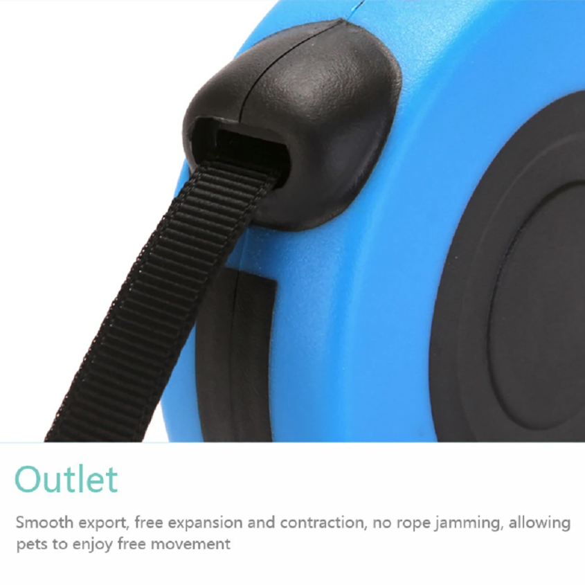 Automatic Retractable Dog Leash Pet Collar Automatic Walking,16.5FT
