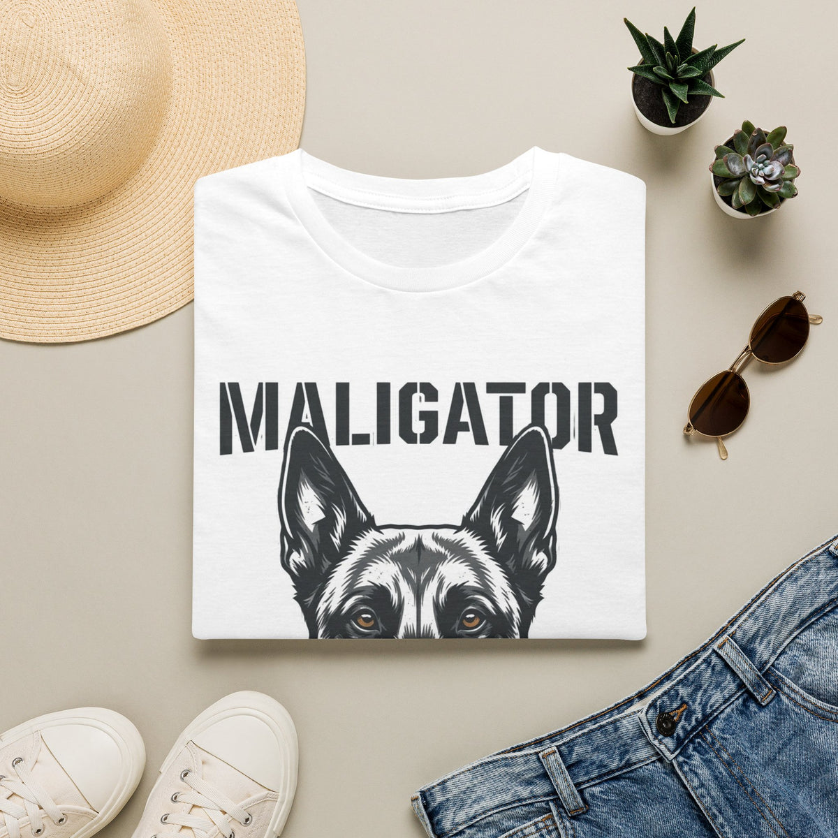 Maligator Belgian Malinois T-Shirt — Funny Guard Dog Design