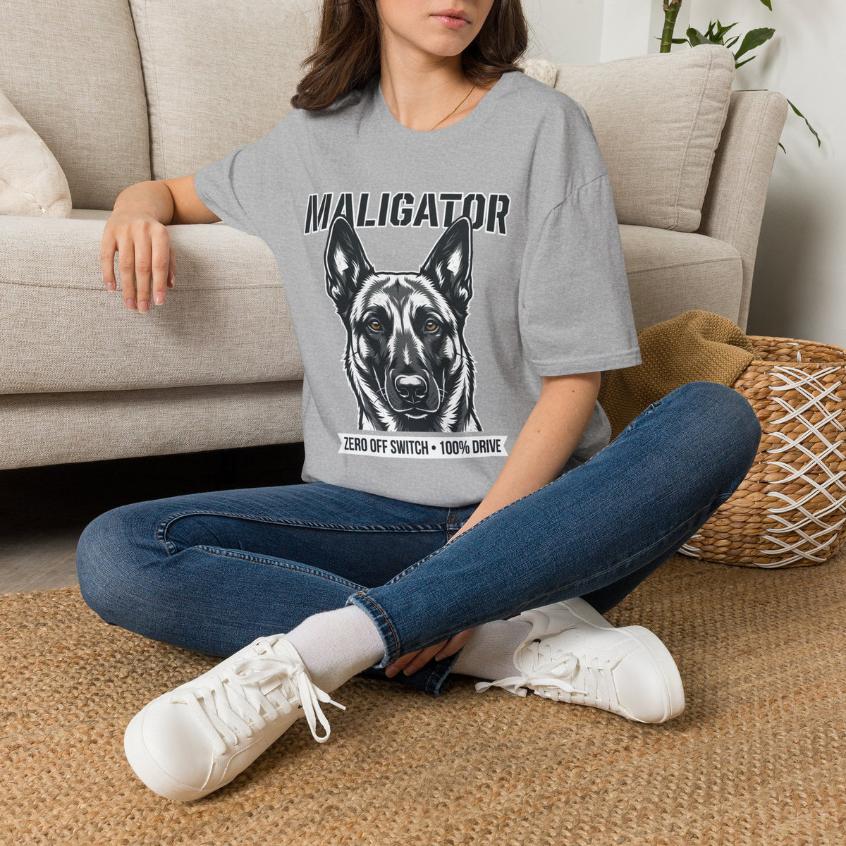 Maligator Belgian Malinois T-Shirt — Funny Guard Dog Design