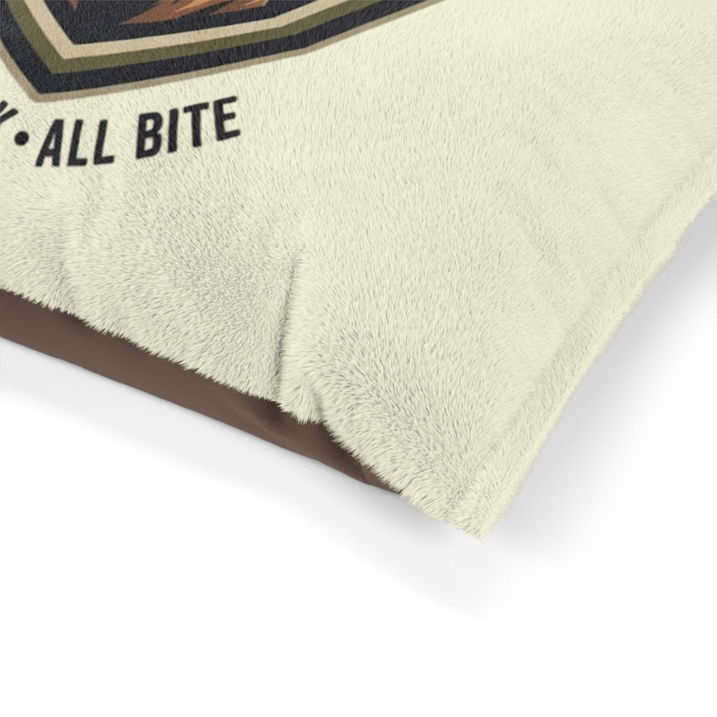 Maligator Dog Bed – "All Bark · All Bite" Plush Pet Pillow for German Shepherds & Large Breeds