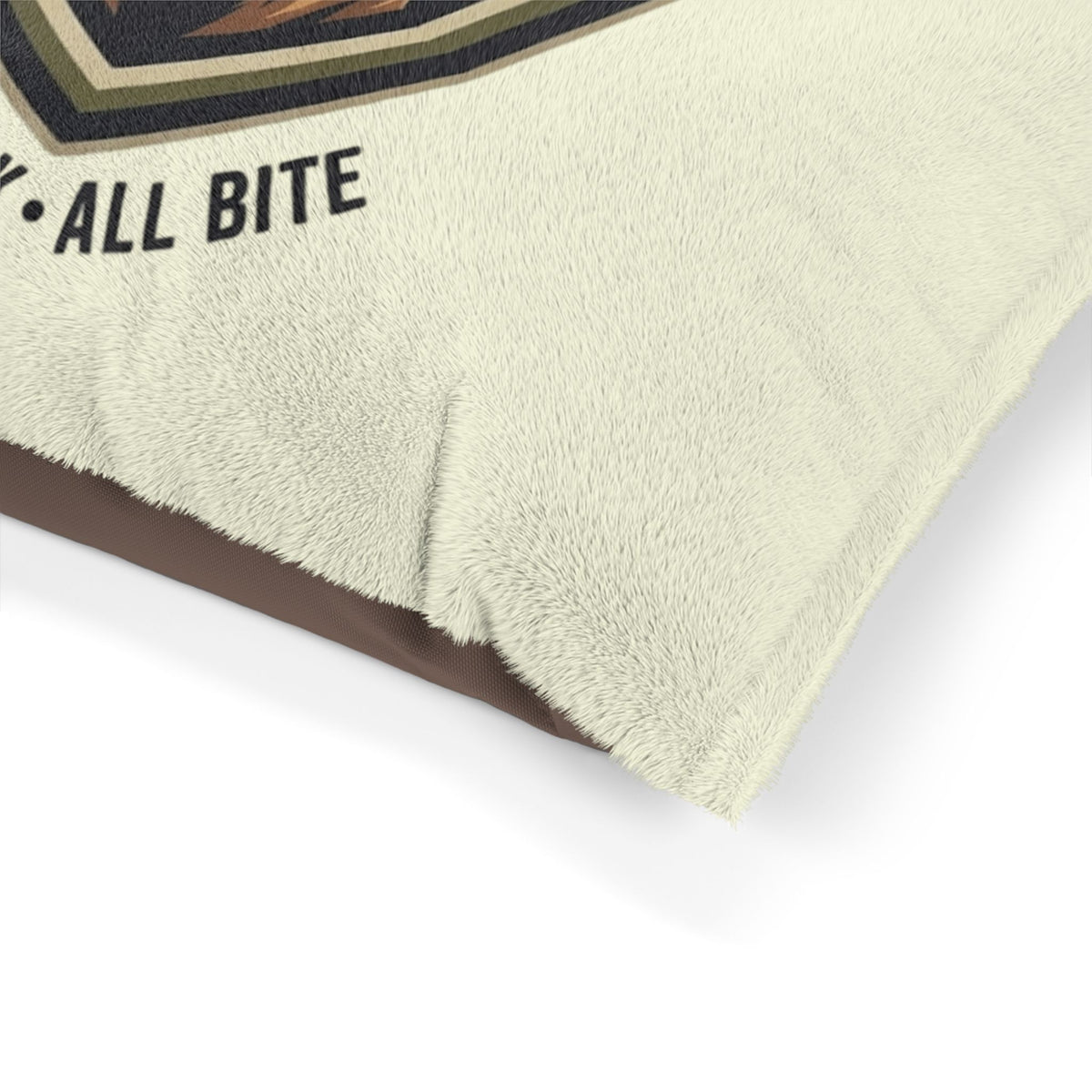 Maligator Dog Bed – "All Bark · All Bite" Plush Pet Pillow for German Shepherds & Large Breeds
