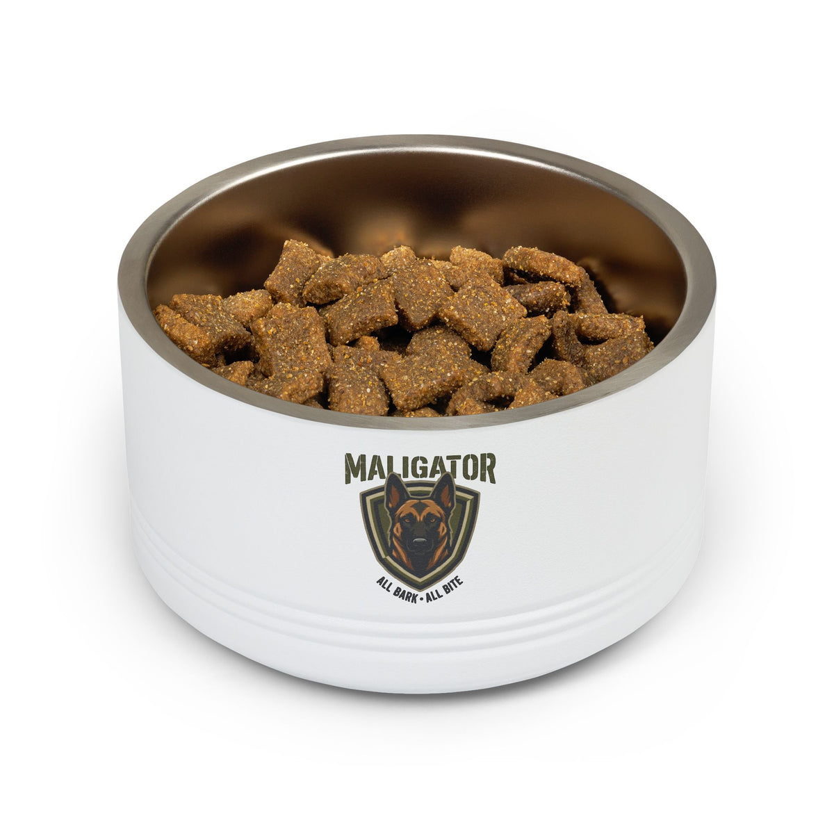 Maligator Pet Bowl — 18oz Stainless Steel Dog Bowl with Tactical Logo