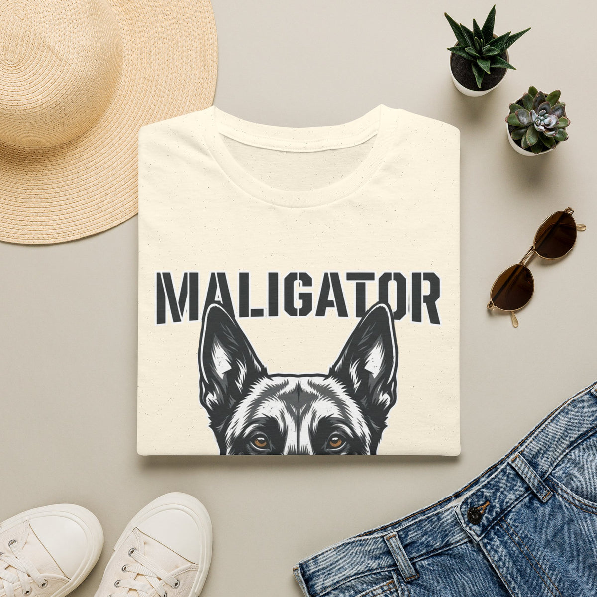Maligator Belgian Malinois T-Shirt — Funny Guard Dog Design