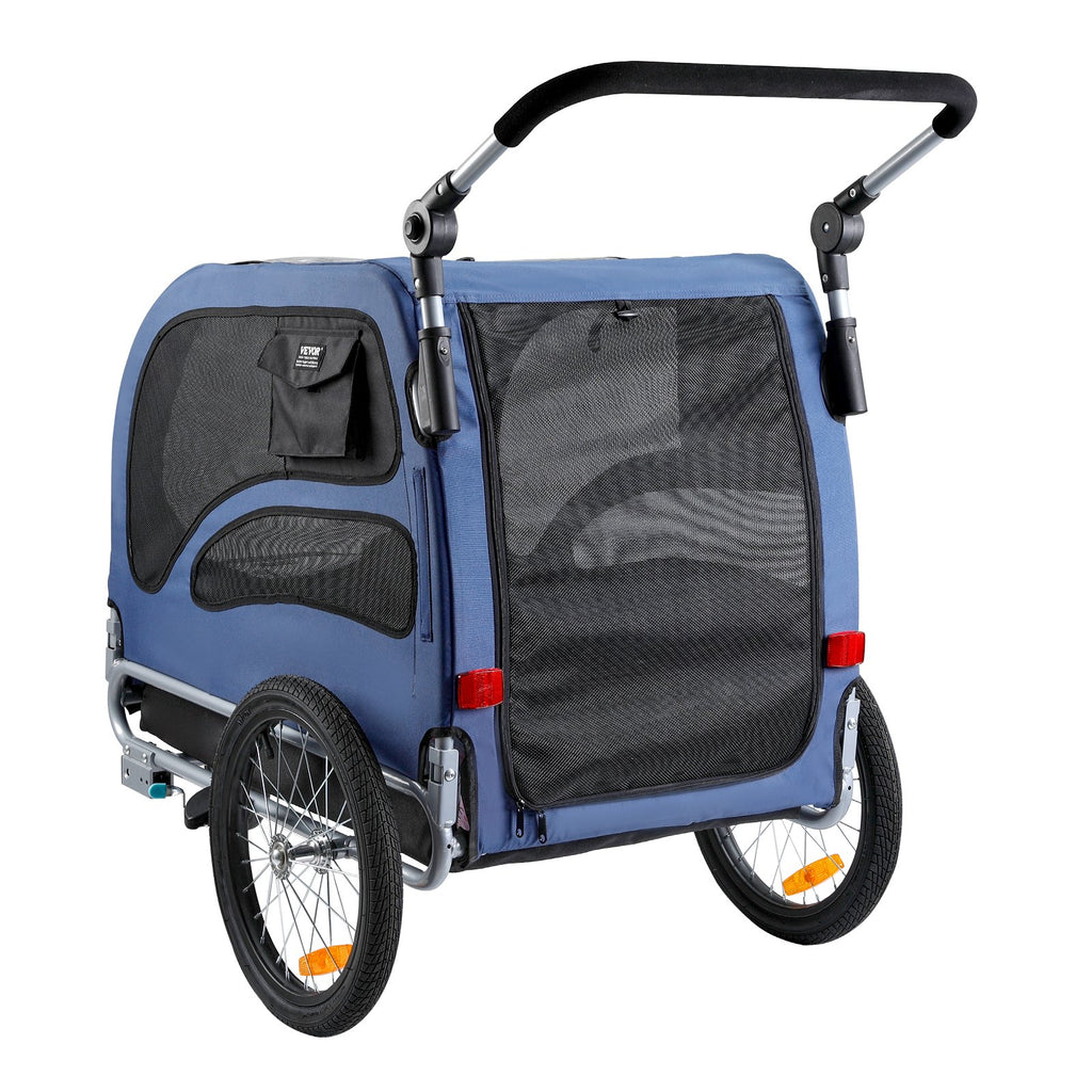 Dog Bike Trailer & 2-in-1 Pet Stroller Cart – Up to 100 lbs.
